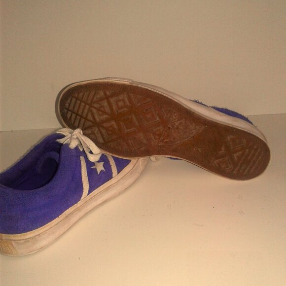 Converse One Star Academy OX Purple and White 7M 9W Shoes - Picture 3 of 3